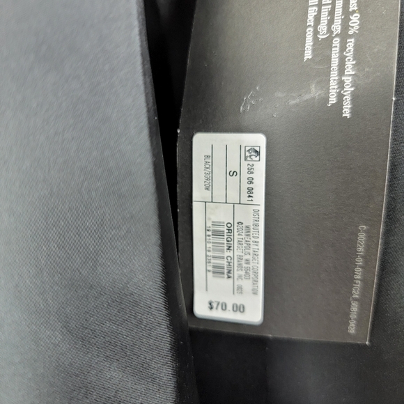 Future Collective Black Notched Lapel Double Breasted Coat Size S - Picture 3 of 5